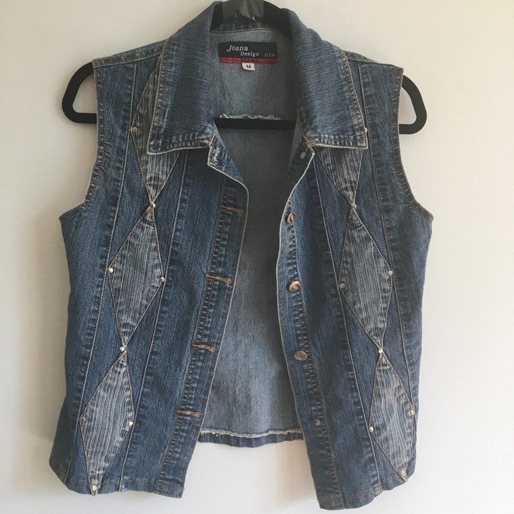 Diamond Vest Jean Jacket